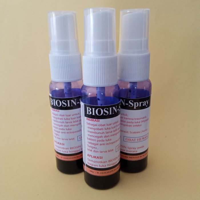 Order Langsung Biosin-Spray Obat Luka, Antibiotik, Antiparasit Limited