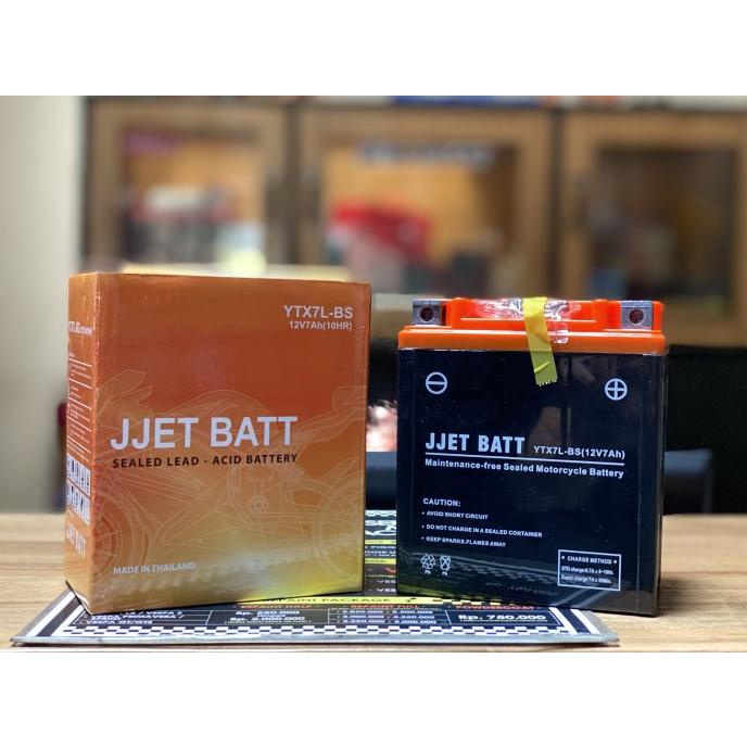 <<<<<] Accu Aki JJet 7A buat Vespa LX, S, LXV, Sprint, Primavera, GTS