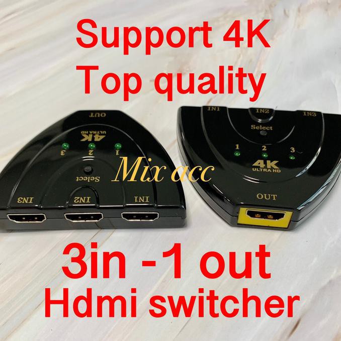 HDMI SWITCH 3 PORT 4K TV Hdmi switcher (3 INPUT 1 OUTPUT) 4k*2k