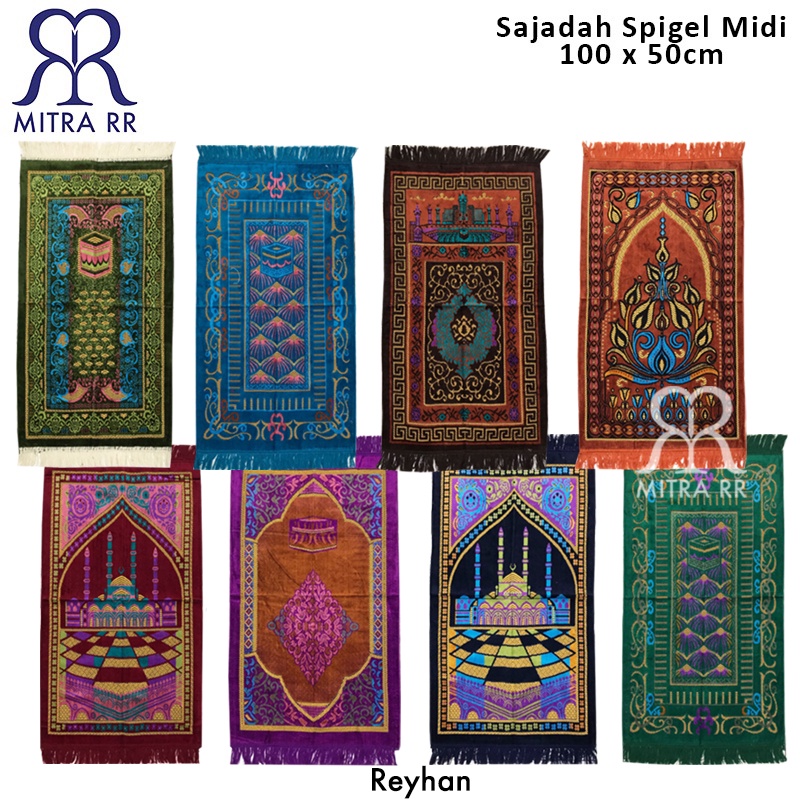 Sajadah Turki Midi Tanggung Uk 100 x 50cm Grosir Murah | Sajadah Spigel | Oleh-Oleh Haji Umroh| Prayer Rug Gokusagi Reyhan