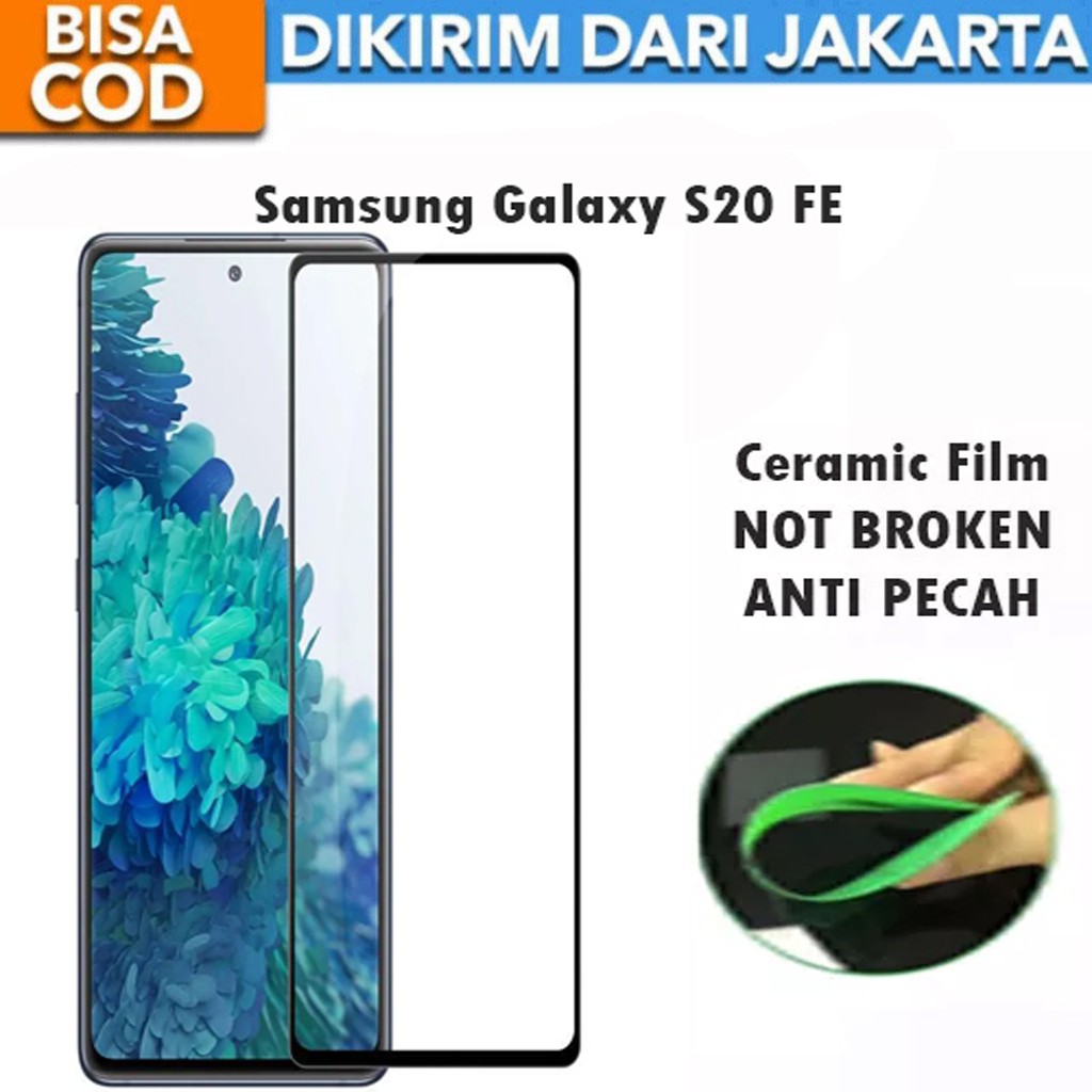 Tempered Glass Samsung Galaxy S20 FE Full Cover / Full Screen Ceramic Film Anti Gores