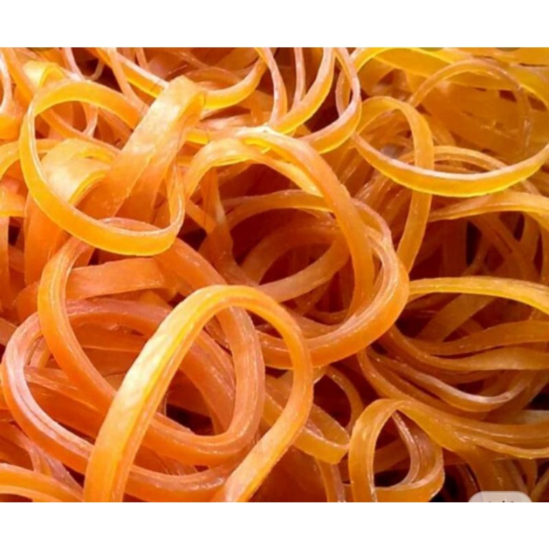 Karet Rubber gelang tebal dan kuat /tali elastis.12cm  isi 100 gr