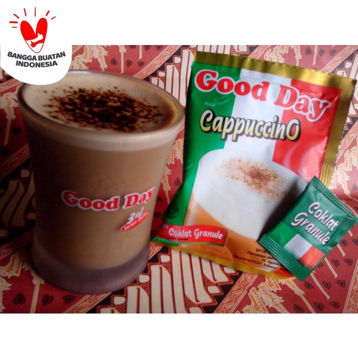 

gt201jyj Good Day Cappucino Dengan Coklat Granule Ds20X11