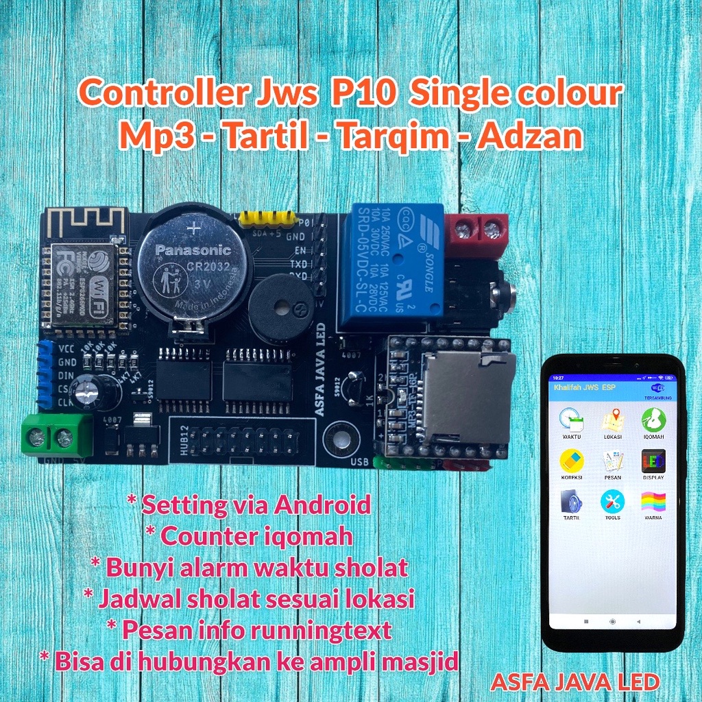 CONTROLLER JWS P10 SINGLE COLOUR - MP3