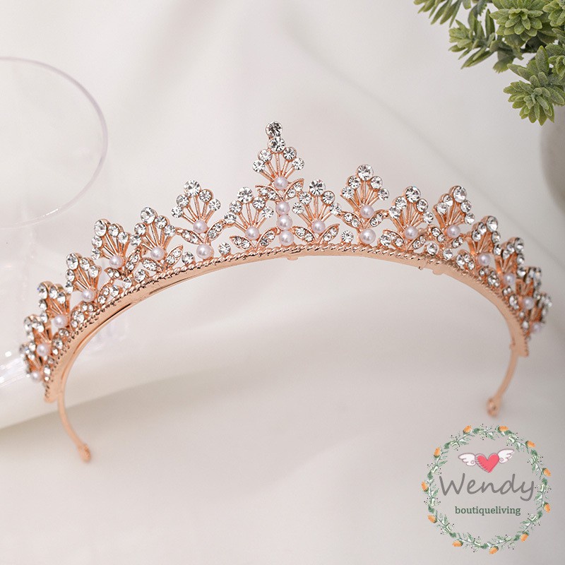 Edelweiss Crown - Mahkota Pengantin / Bridesmaid - Bridal Crown Mutiara - Wedding Crown