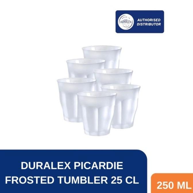 &<&<&<&] Gelas Choco | Gelas Latte | Gelas Kopi | Duralex Frosted 250 ml