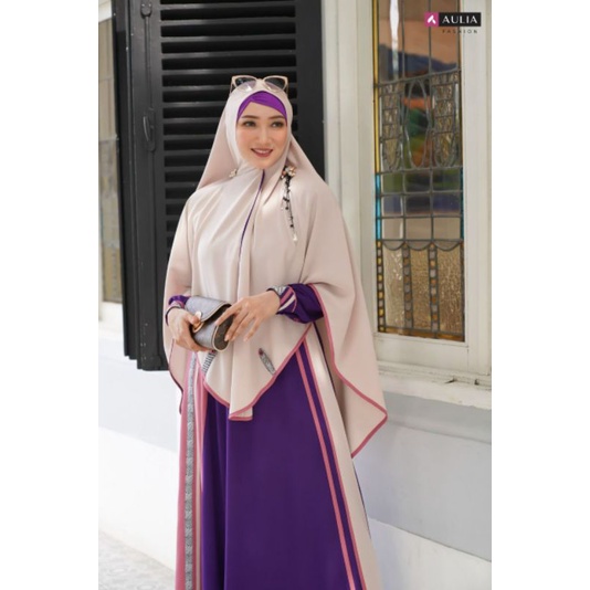 GAMIS TERBARU AULIA FASHION NEW QAMEELA DARK VIOLET LIMITED EDITION