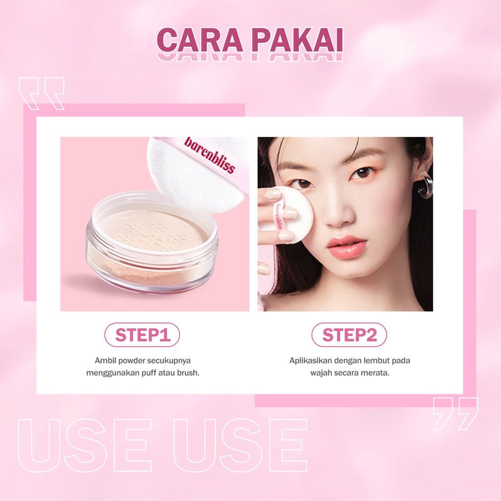 BPOM BNB barenbliss Soul-Matte Loose Powder Korea Bedak Tabur Kontrol Pori-pori &amp; Sebum