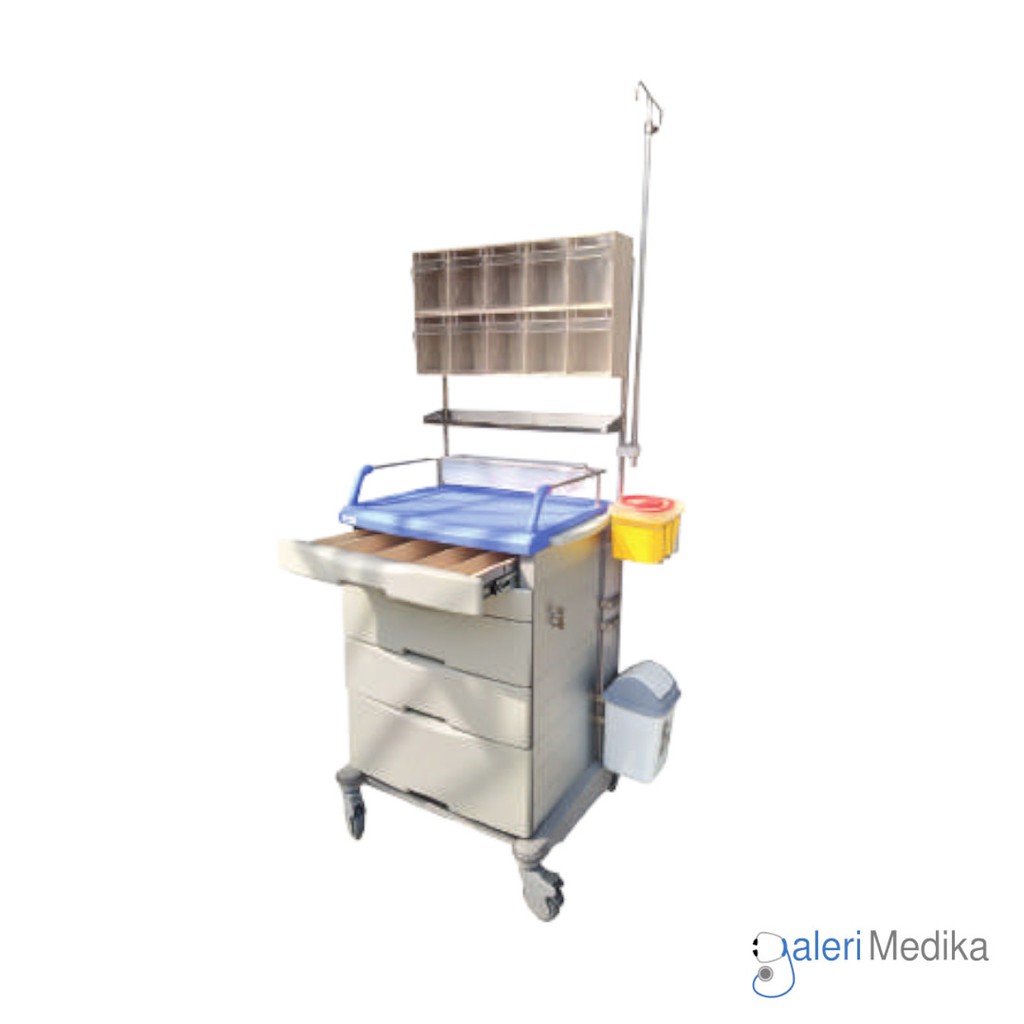 Emergency Cart Acare EC 500D - Lemari Penyimpanan Alat Medis