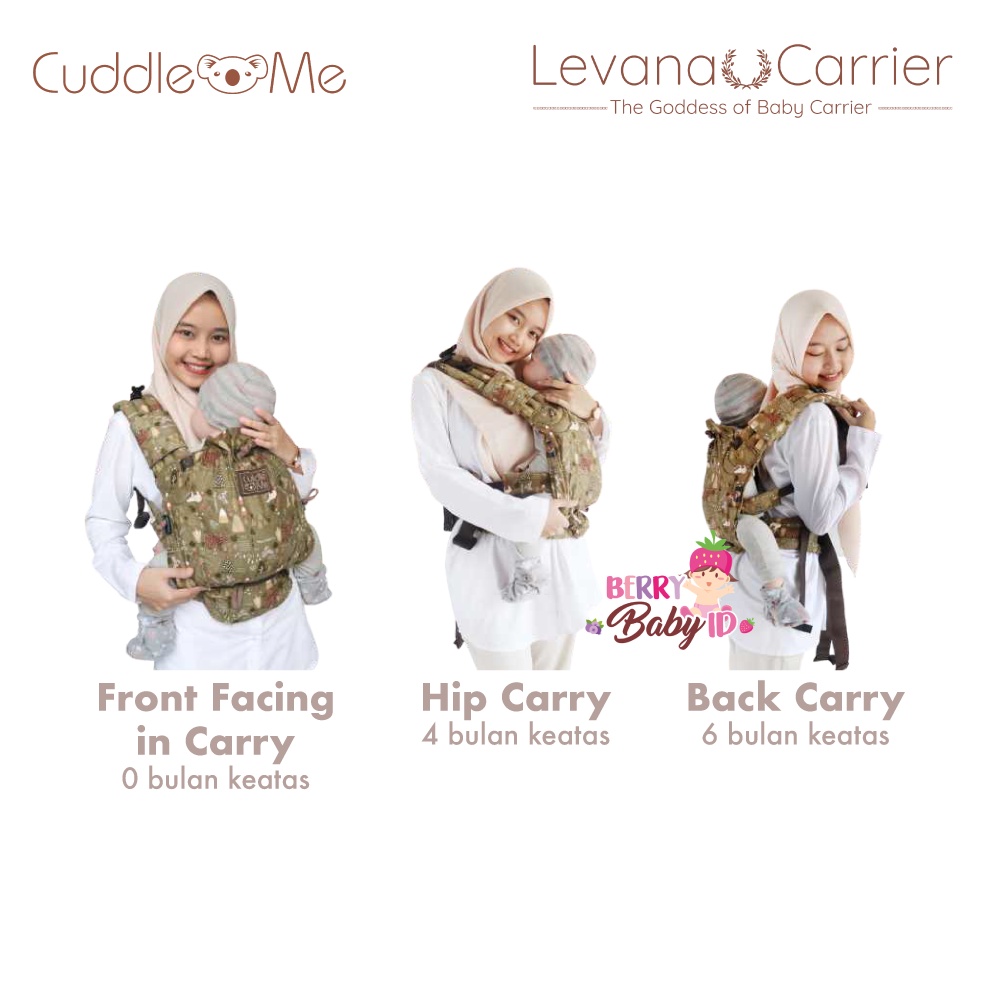 Cuddle Me Levana Carrier Gendongan Depan Gendongan Bayi Cuddleme Berry Mart