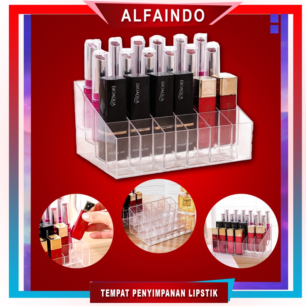 Tempat penyimpanan Lipstik isi 24 Kotak - RKP008