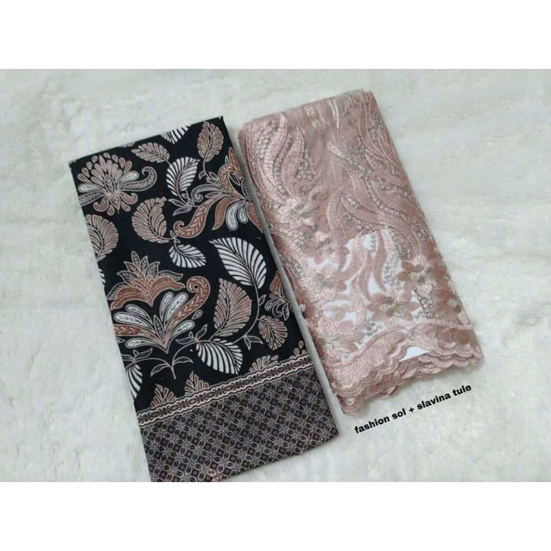 Kain Batik Jarik Kebaya Brukat Kode 938 Couple Katun Printing Sogan Lawasan Seragam Bridesmaid Rok k