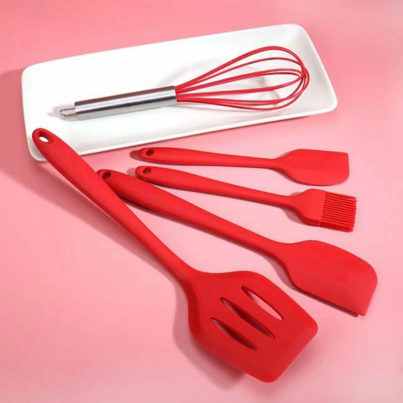 set spatula silikon 5 in 1