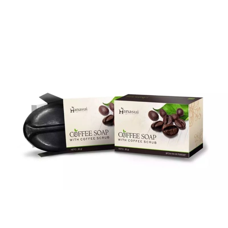 COFFEE SOAP HANASUI BPOM - SABUN KOPI HANASUI BPOM-30gr