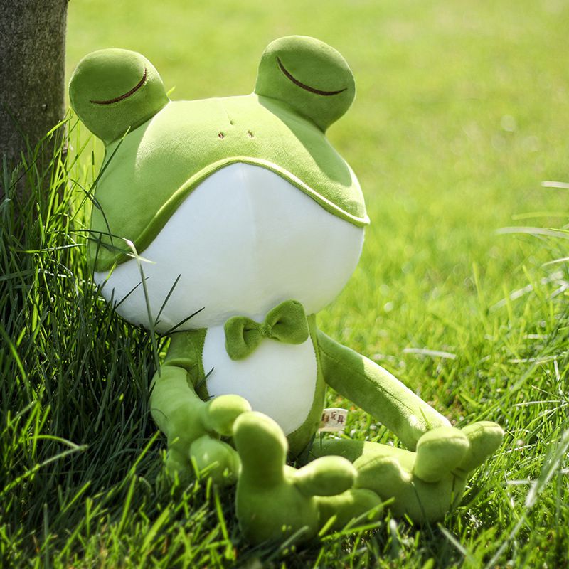 Cute Stuffed Animal Plush Soft Toy Frog Cuddly Pillow Doll Kids Bedtime Gifts