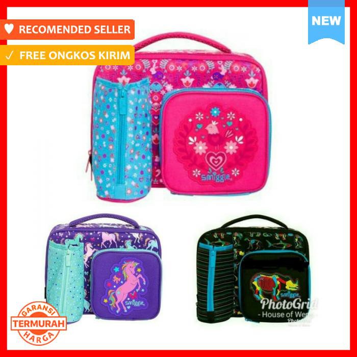 Tas Bekal - Tas Smiggle Spark Compartment Lunchbox Tas Tempat Makan Smiggle - Bekal