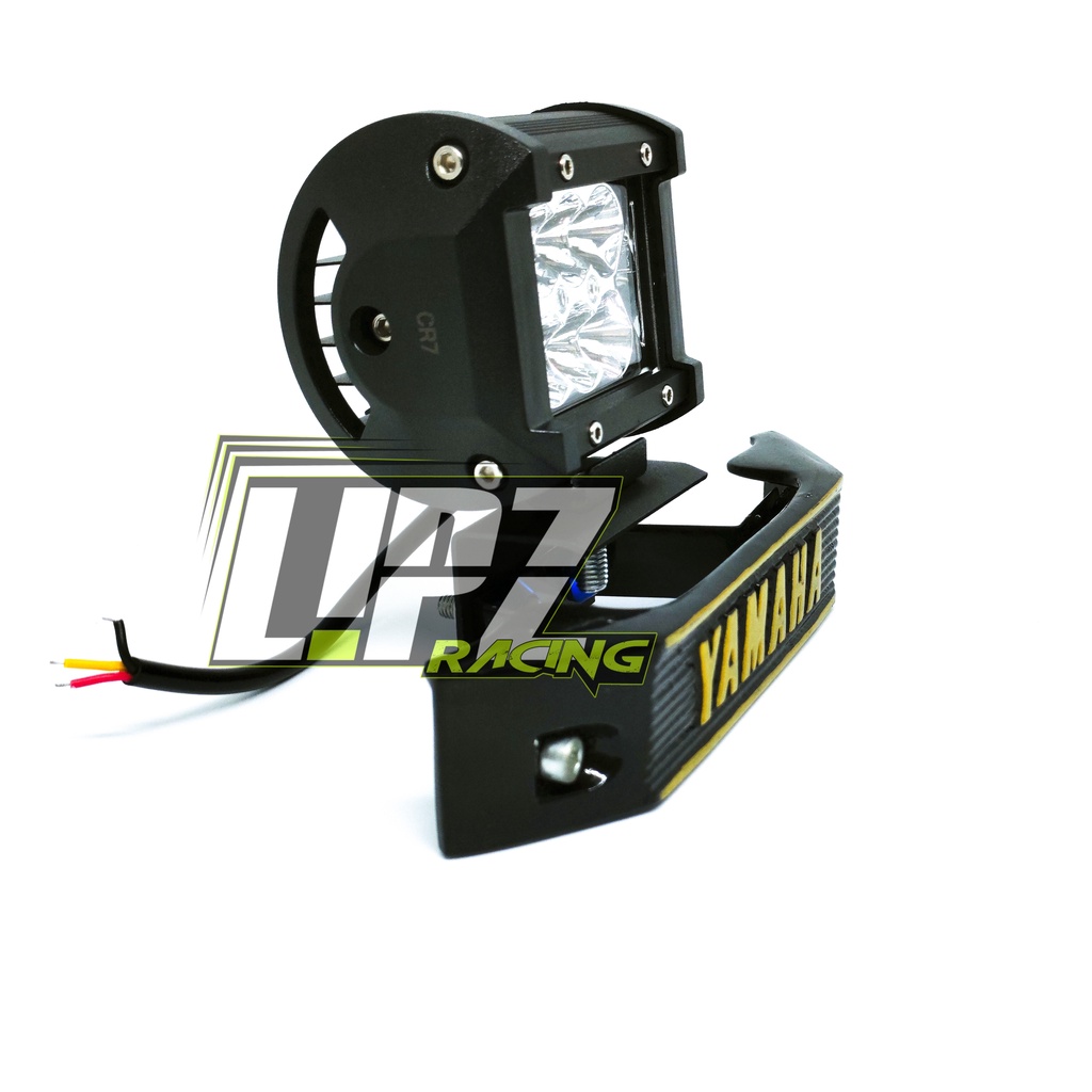 TERBARU LAMPU DEPAN RX-KING LED FULL SET BREKET MODEL CR-4765 LED 12 PEARL BAHAN BESI ALUMINIUM