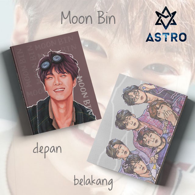 

Moon Bin Astro/Moonbin/Moon bin/buku/buku tulis/buku catatan/kpop/notebook/korea/korean/astro