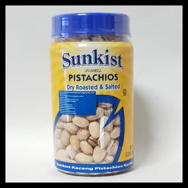 

DISKON TERBATAS !!! SUNKIST IN SHELL PISTACHIOS | DRY ROASTED & SALTED 500 GR TERLARIS