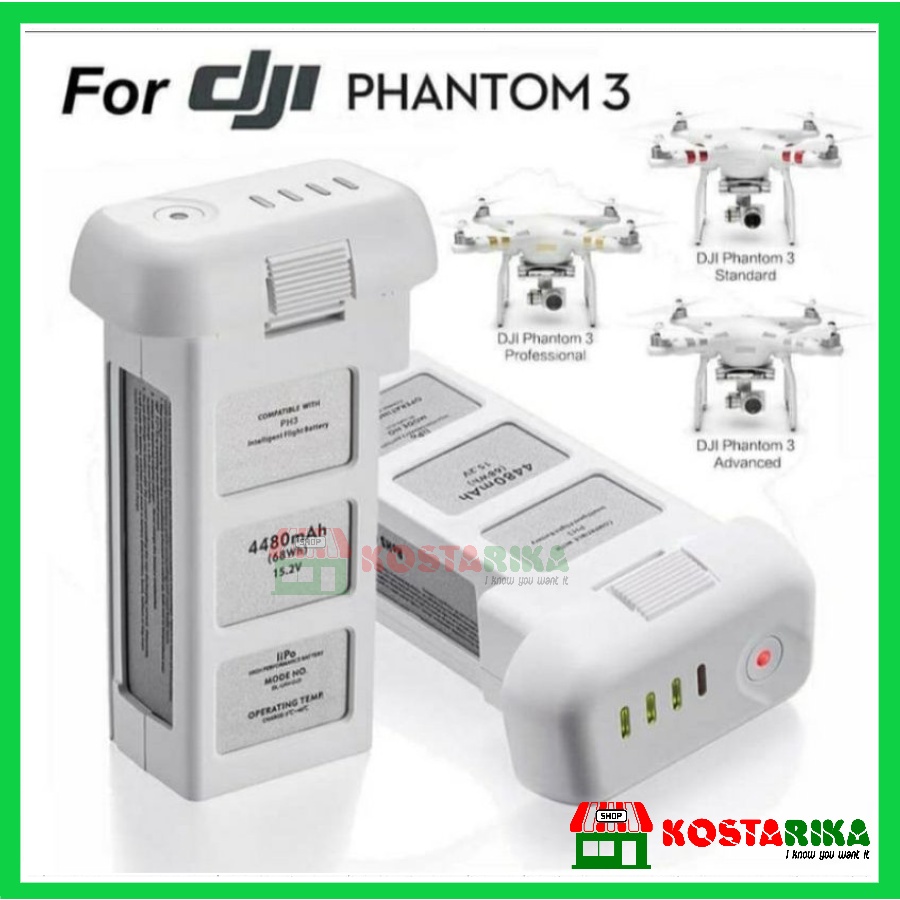 Batrai Batre Battery DJI Phantom 3 Baterai Drone DJI Phantom 3