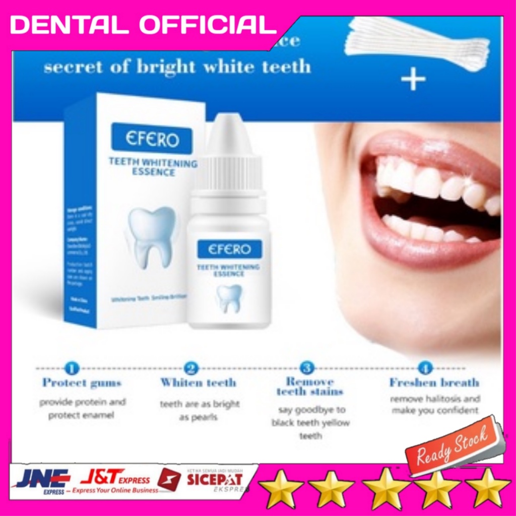 [TEETH WHITENING] EFERO TEETH WHITENING ESSENCE MENGHILANGKAN KARANG GIGI- SERUM PEMUTIH GIGI