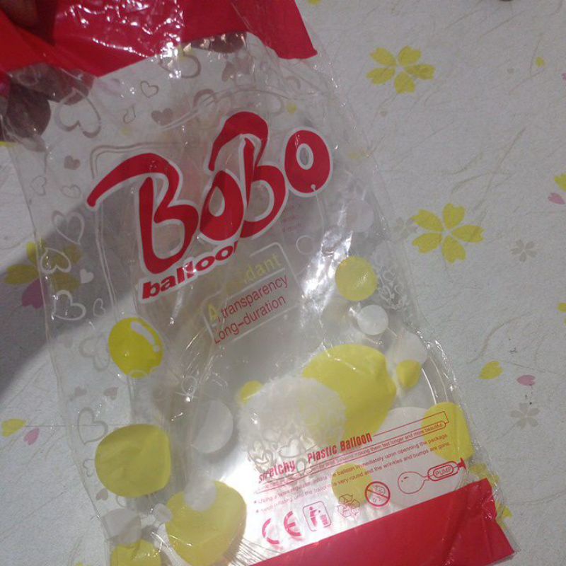 Balon bunga dan boneka pvc transparan