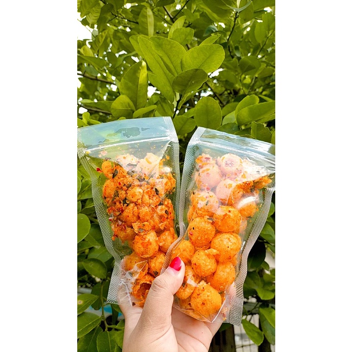 

Molring (cimol kering) pedas daun jeruk