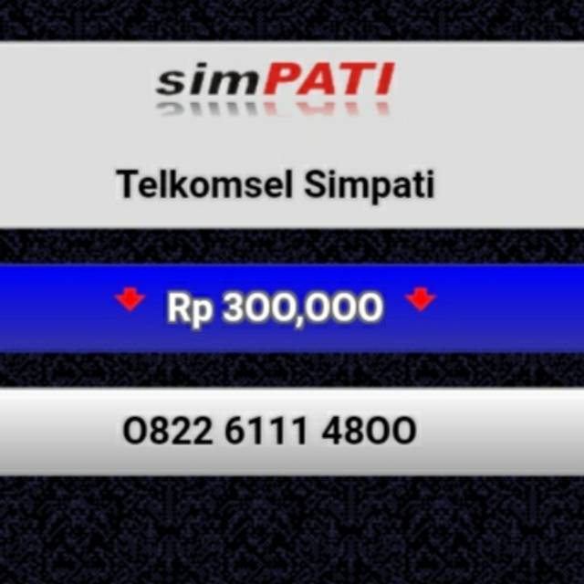 NOMOR CANTIK SIMPATI 0822 6111 4800