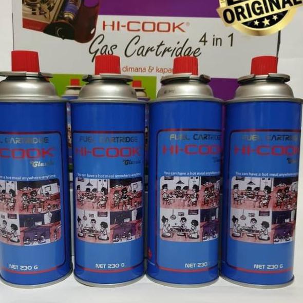 

TQH Hi cook gas tabung 230 gr dan packing kardus ❉ ✪