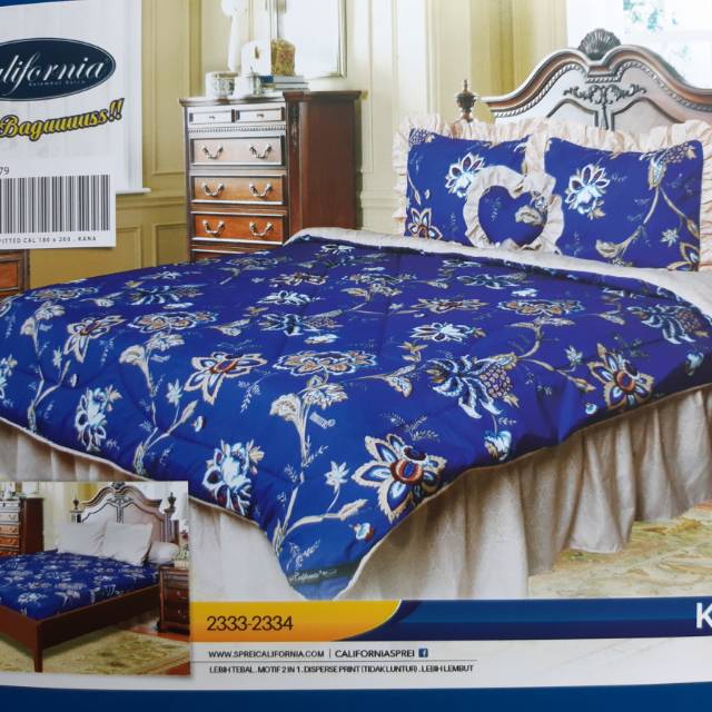 Sprei California 180x200 - Sprei Kasur no.1 king - Sprei California
