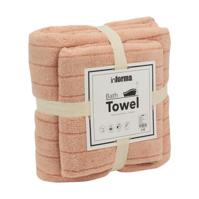✅Baru INFORMA - HANDUK - BATH TOWEL SET SOLID 621 ORANGE
