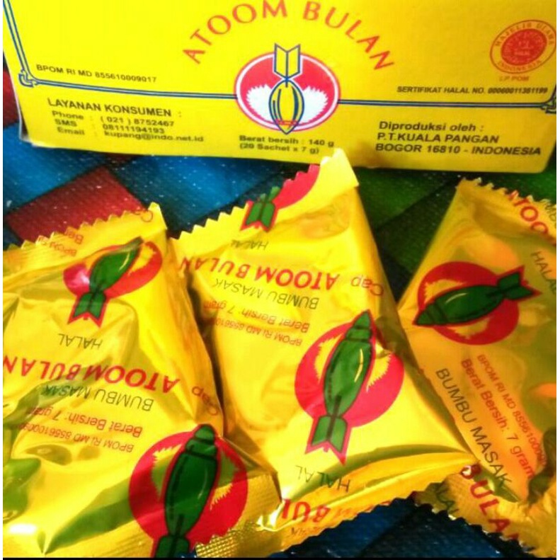 

BUMBU PENYEDAP RASA ATOM BULAN 7g