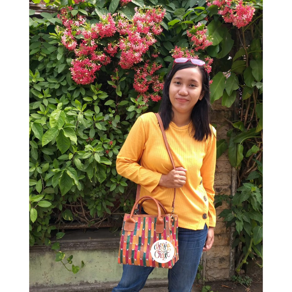 Tas Kulit WB Perca Kaca Warna