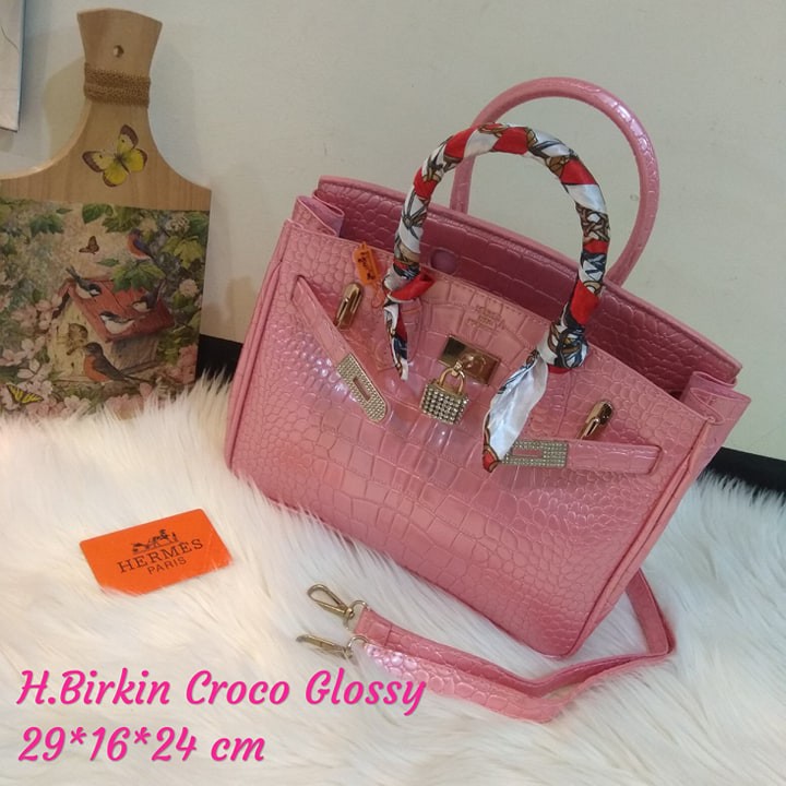 tas glossy / tas croco glossy / handbag glossy