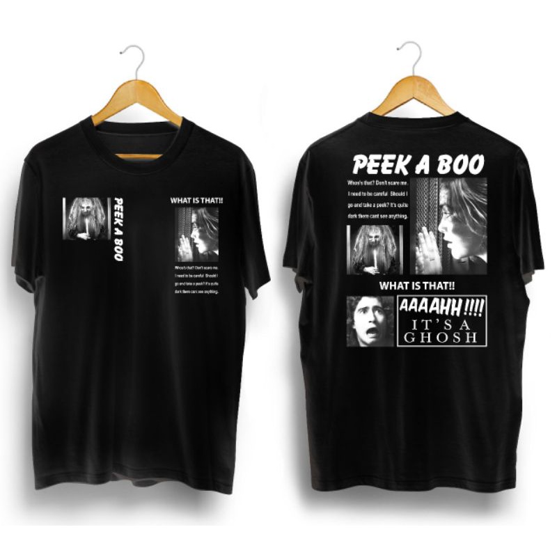 kaos pria/PEEK A BOO/kaos distro/monograph 2