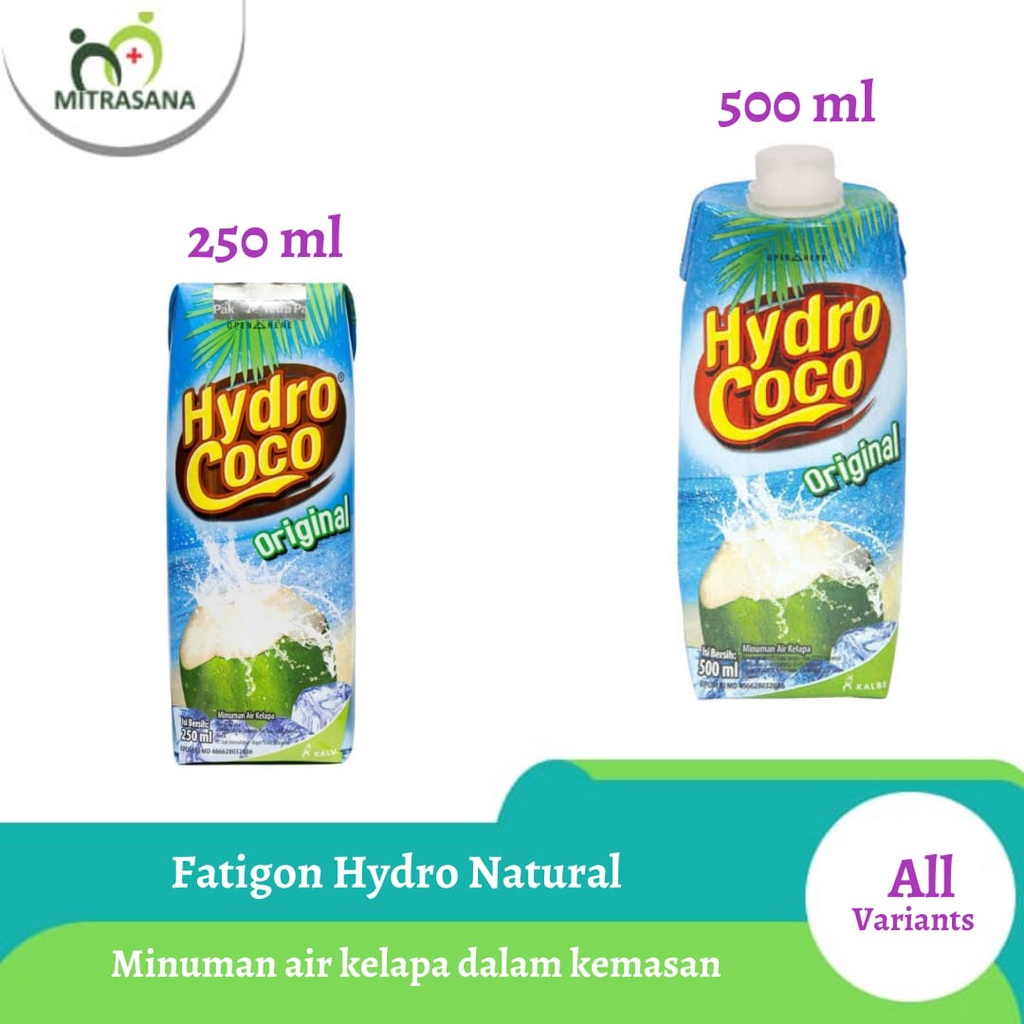 

HYDRO COCO NATURAL 500 ML/FATIGON HYDRO NATURAL 250 ML