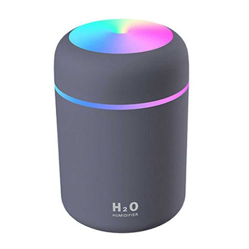 Humidifier Mini Purifier Pelembab Pembersih Udara Mobil 300ml USB LED