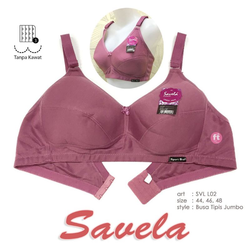 BRa SPORT Jumbo cup D BIG SIZE TANPA KAWAT DAN BUSA KAIT 3 BRA BESAR CUP BESAR BAHAN KATUN ADEM