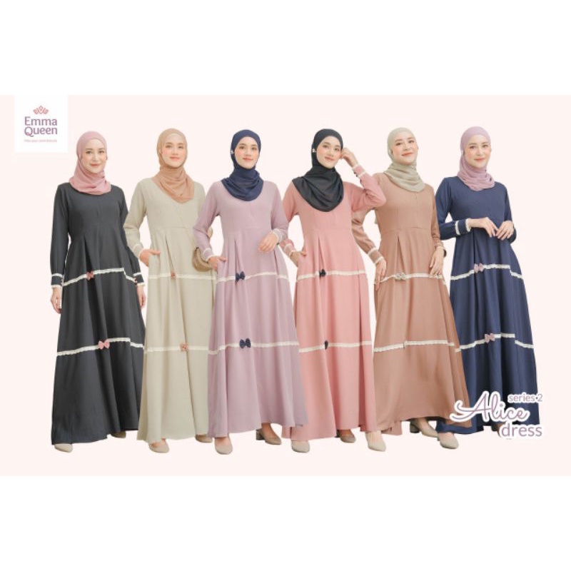 Moslem Ori Gamis Busui Friendly Alice Dress Series 2 By Emmaqueen (Ready Please Cekstok)