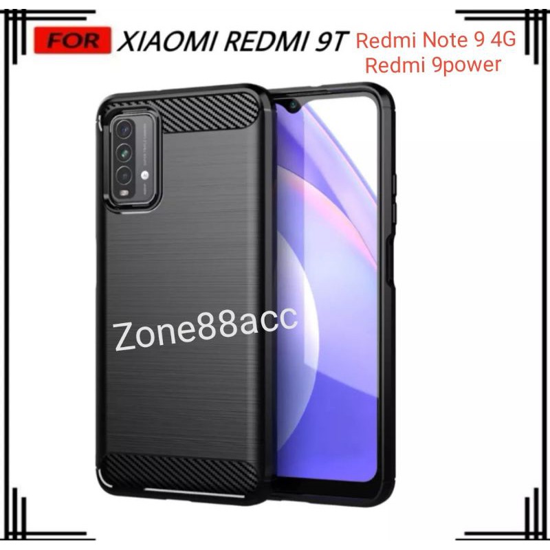 Silicon Redmi 9T 9power Note 9 4G power Softcase iPAKY Carbon Casing Cover Silikon