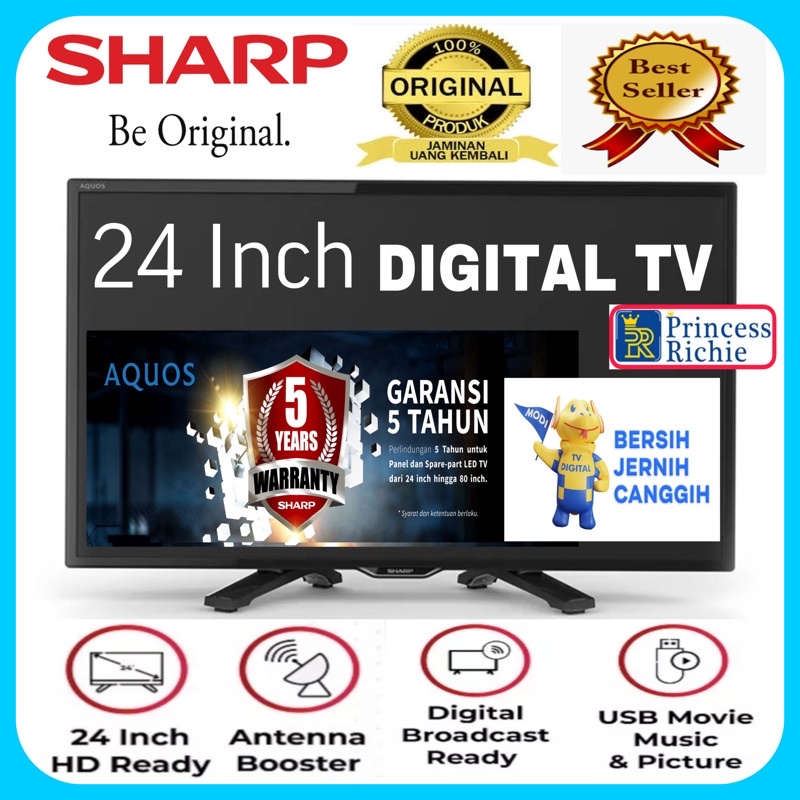 Tv Lcd Sharp 24 Inch