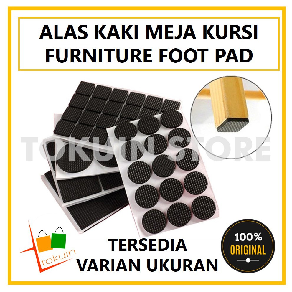 Karet Alas Kaki Meja Kursi Perabot Furniture Leg Pad Anti Slip Mat Pad