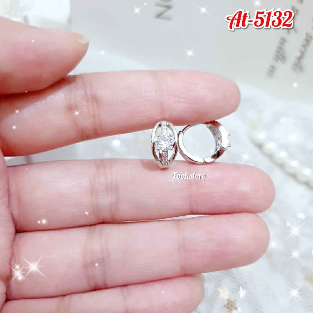 PERHIASAN WANITA ANTING CLIP PREMIUM/ WARNA SILVER