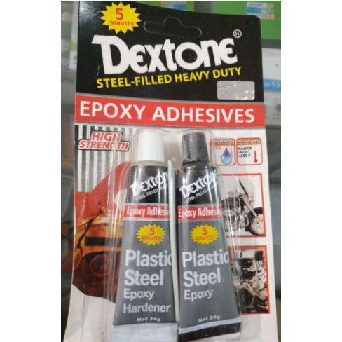 

Lem besi dextone 5 menit - epoxy 24 gram - kemasan tube