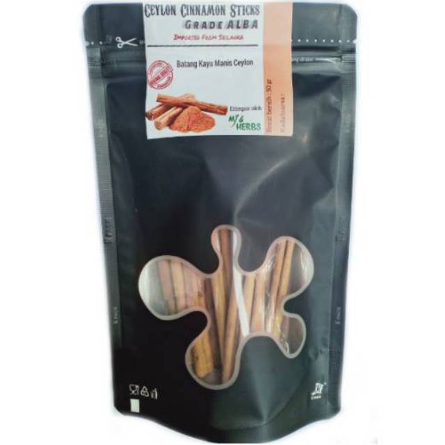CEYLON CINNAMON GRADE ALBA ASLI  (KUALITAS TERBAIK) 50gr