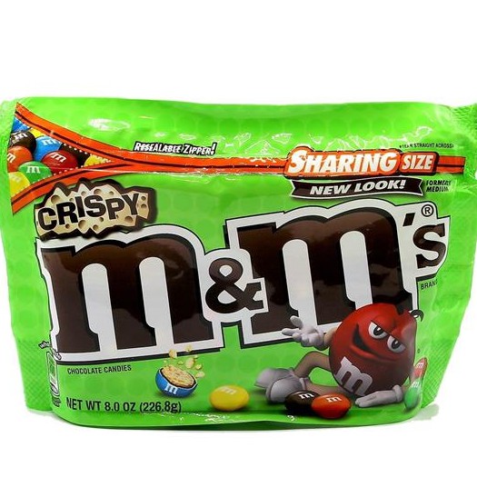 

M&M CHRSPY CHOCO CANDIES SHRING 226,8GR 8 OZ IMPOR USA