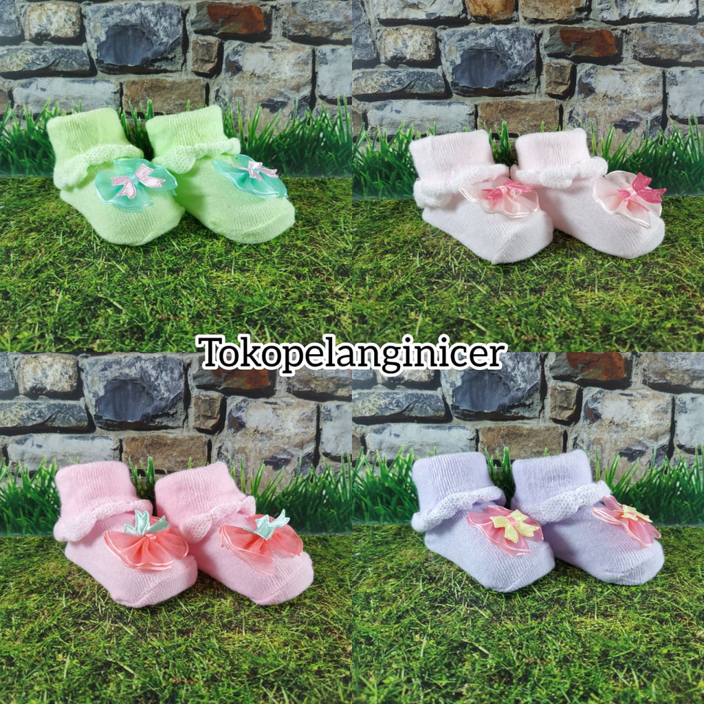 KAOS KAKI BAYI KARAKTER PITA CANTIK &quot;KUALITAS PREMIUM LEMBUT TOKOPELANGINICER