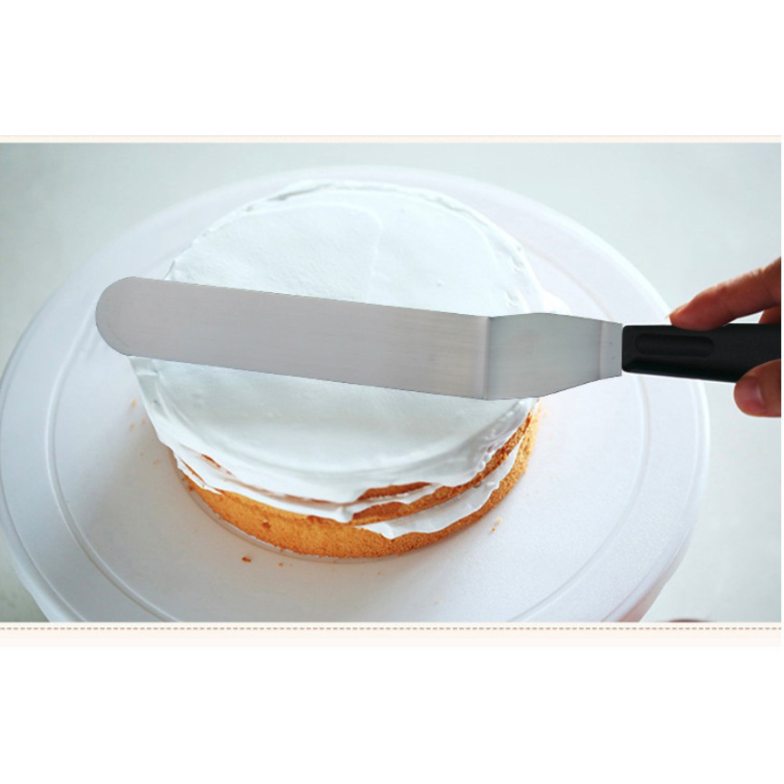 Adda Home - Pisau Kue Krim Spatula Perata Butter Cream Bengkok 7 Inch