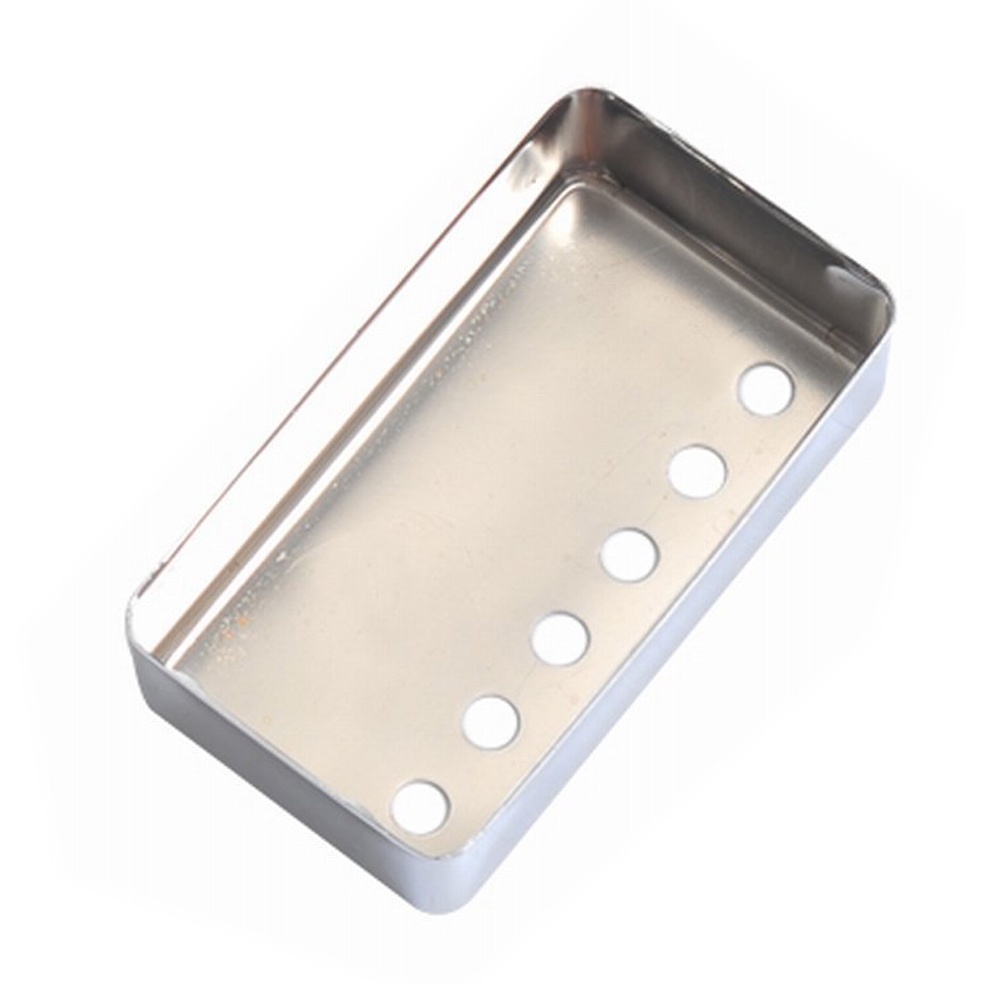 2pcs Cover Pickup Humbucker Bahan Aluminum Alloy Warna Silver Ukuran 50 / 52mm Untuk Gitar LP