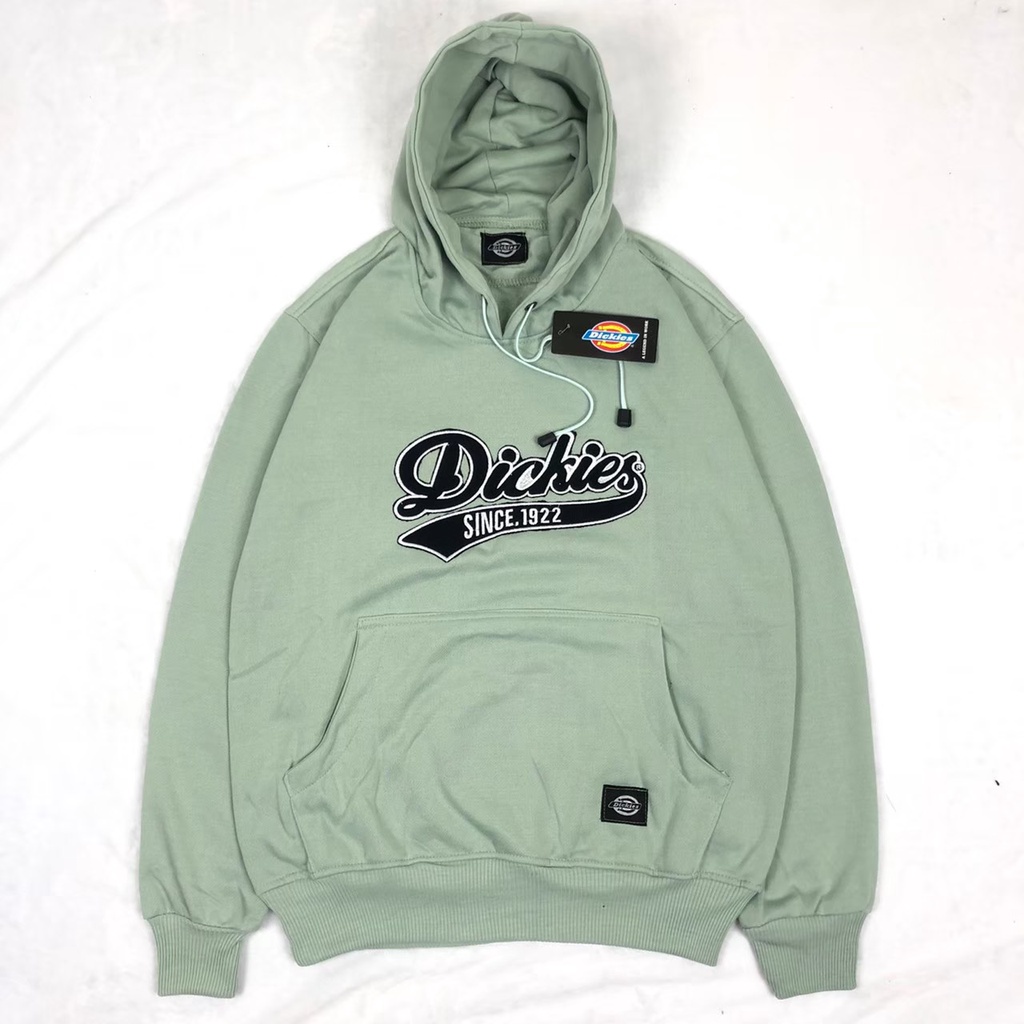 Hoodie DICKIES Premium Qualitu Full Tag Wash Label Motif Teks Bordir Unisex Model Jumper